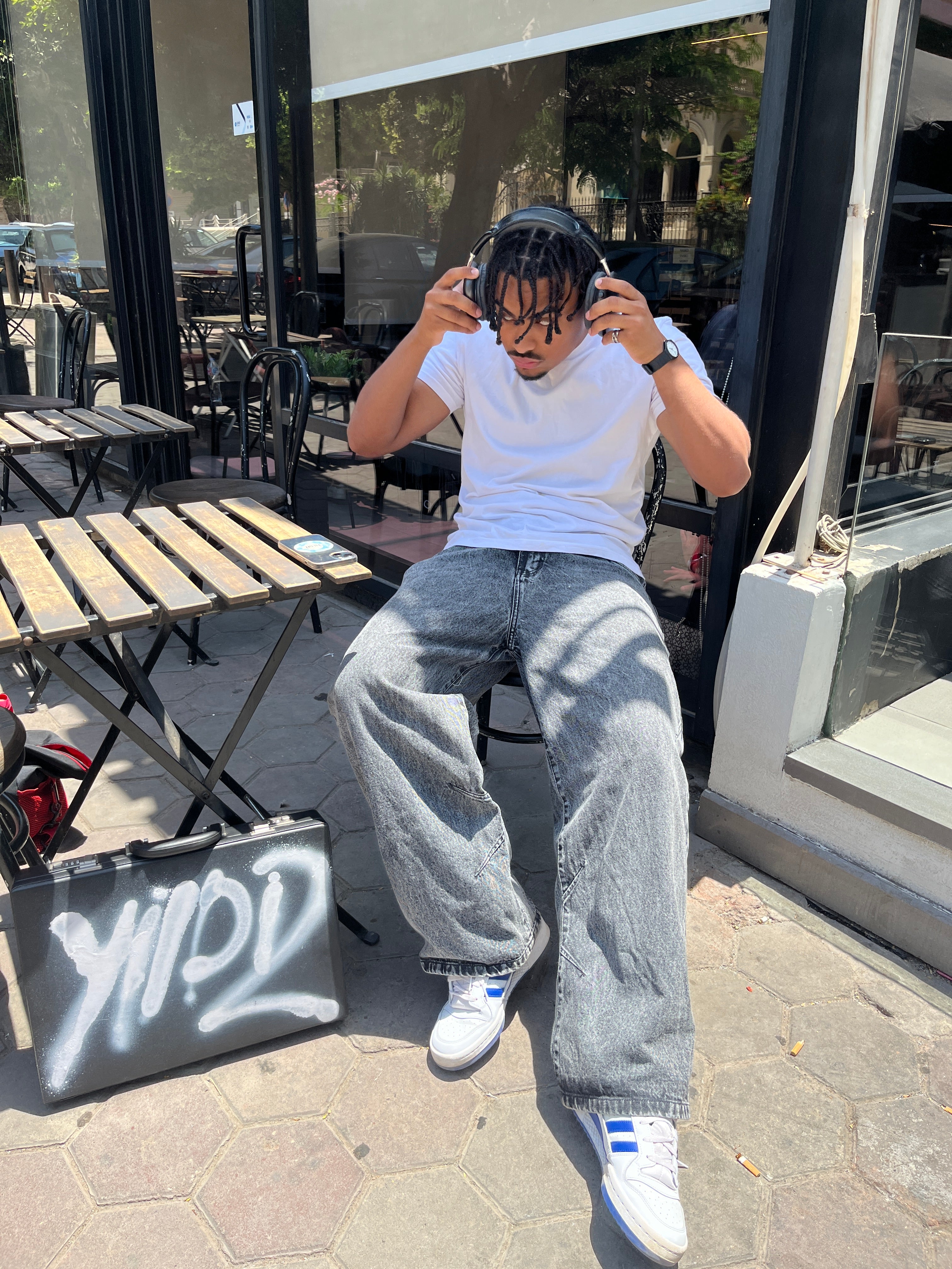 Dark Grey Baggy Jeans