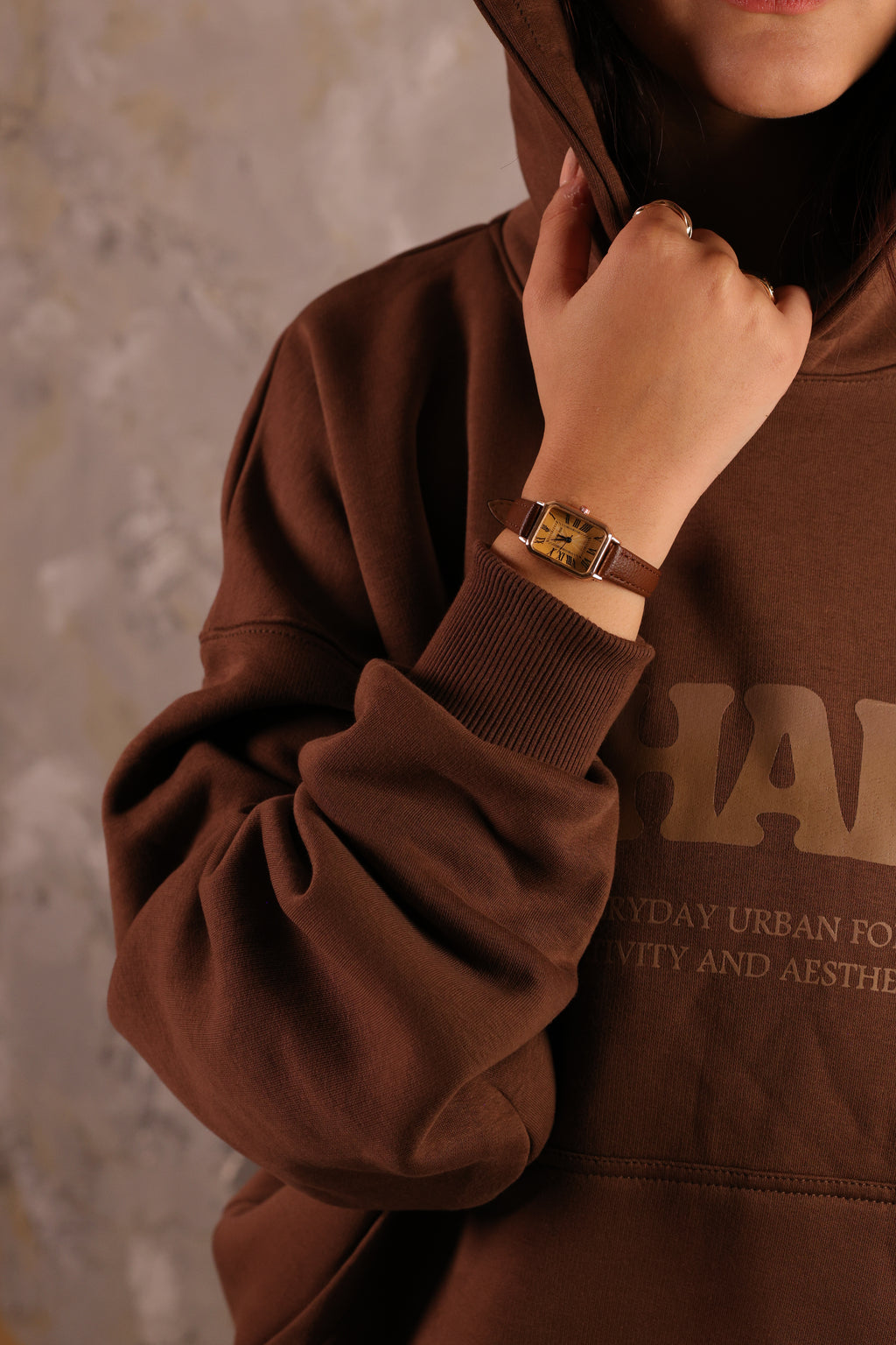 Unchained Brown Hoodie