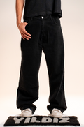 Dark Black Baggy Jeans